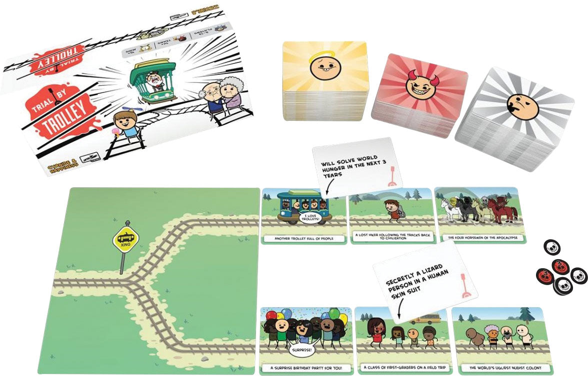 Trial By Trolley - A Party Game of Moral Dilemmas and Trolley Murder