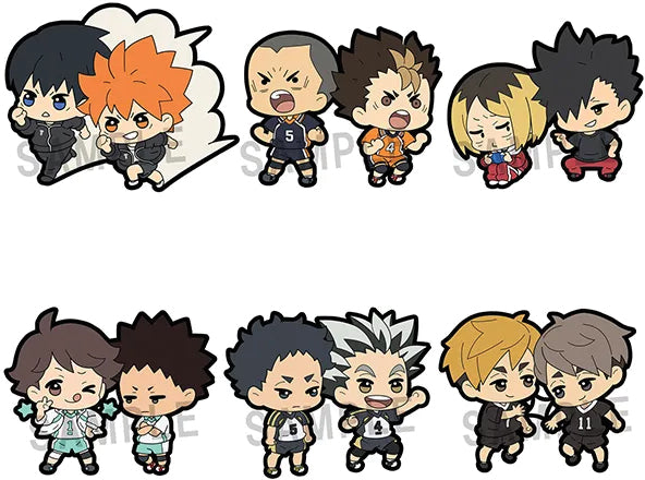 Pre-Order by 11/29/2024 MegaHouse: Rubber Mascot Buddycolle - Haikyu!! Buddycolle Haikyu!! (Reproduction) Display (6)