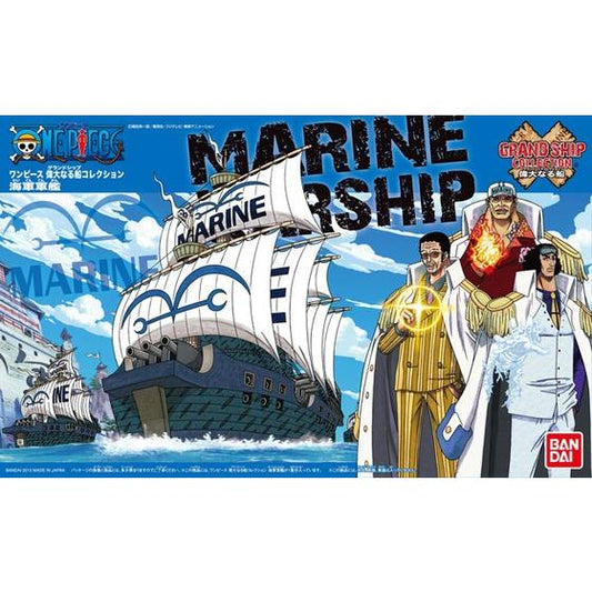 Pre-Order by 11/29/2024 Bandai Hobby: One Piece Grand Ship Collection Model Kit - #007 Marine Ship