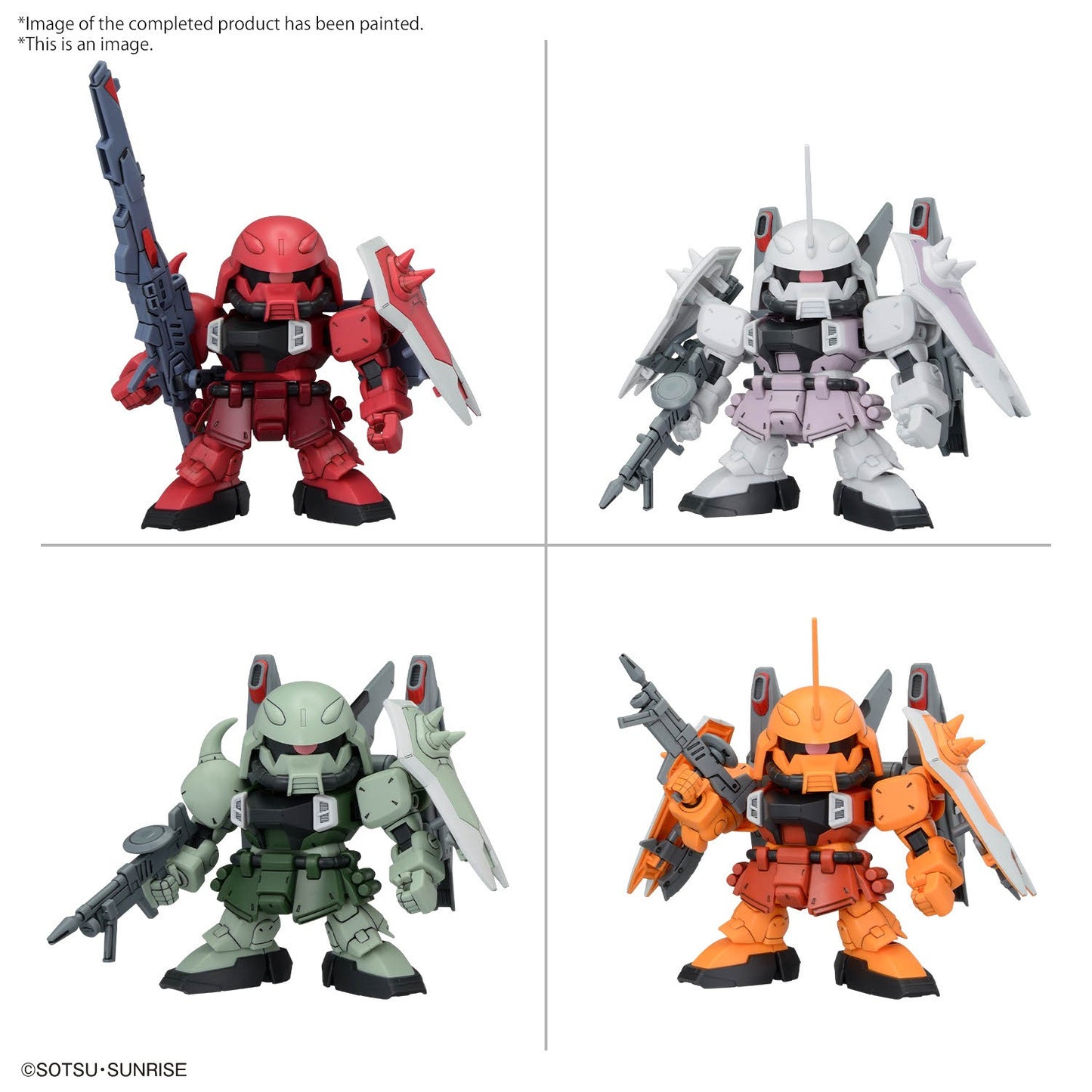 Pre-Order by 11/29/2024 Gunpla: BB Senshi - ZGMF Zaku Series Set