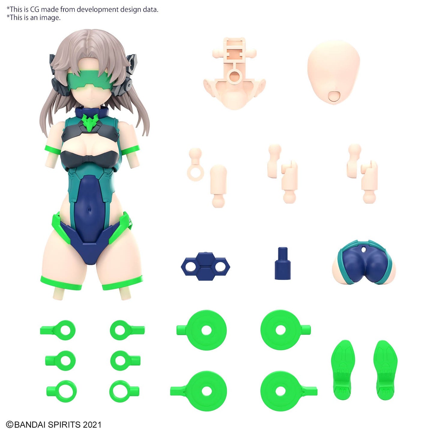 Pre-Order by 11/29/2024 Bandai Hobby: 30 Minute Sisters - Option Parts Set 14 (Spotter Costume) [Color B]