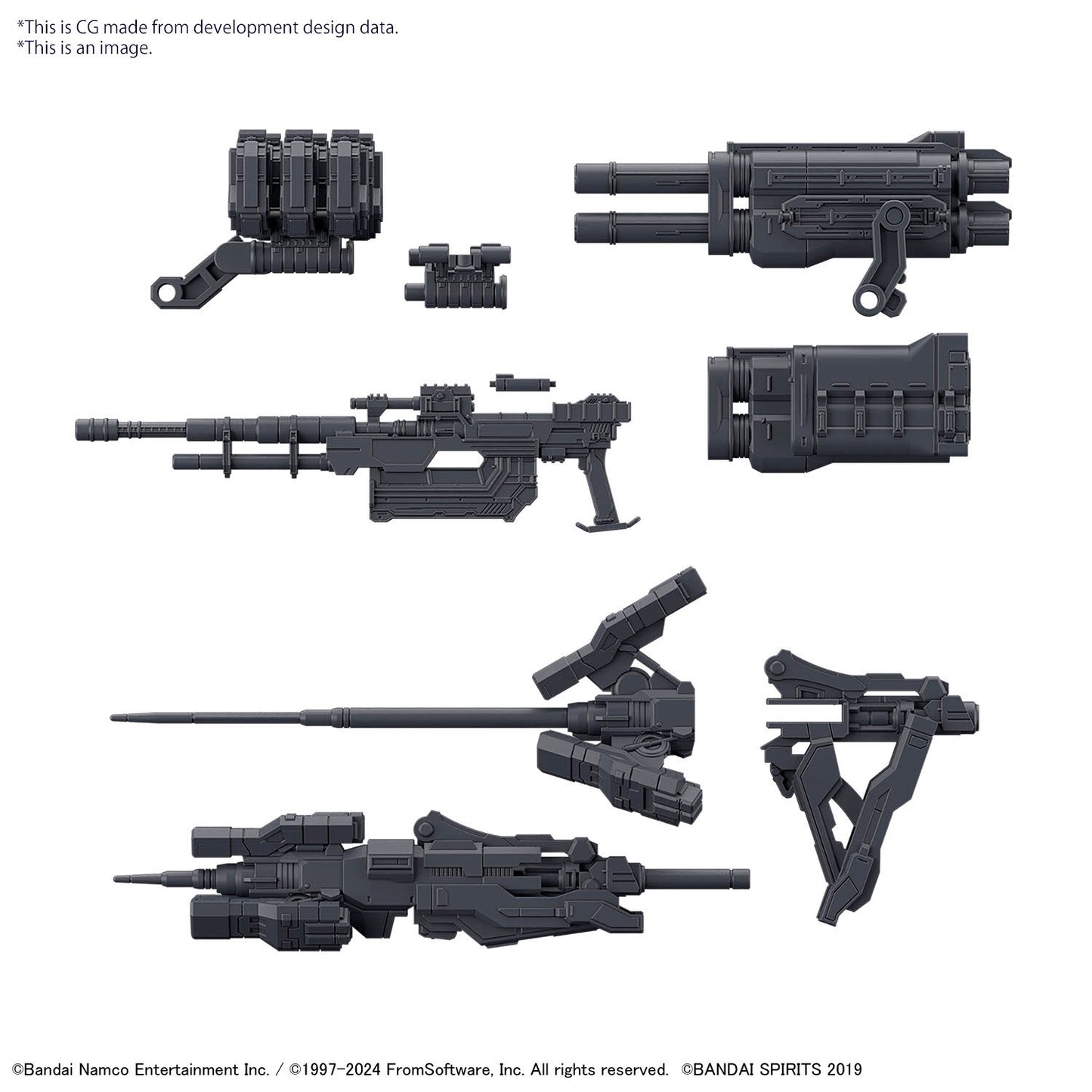 Pre-Order by 11/29/2024 Bandai Hobby: 30 Minute Missions - Option Parts Set Armored Core VI Fires of Rubicon Weapon Set 02