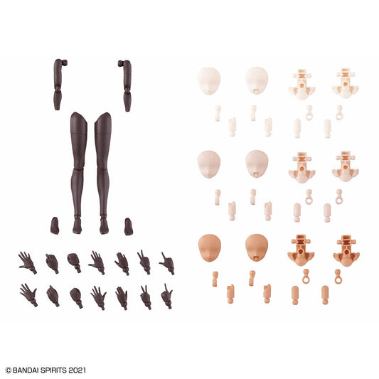 Pre-Order by 11/29/2024 Bandai Hobby: 30 Minute Sisters - Option Body Parts Arm Parts & Leg Parts [Brown]