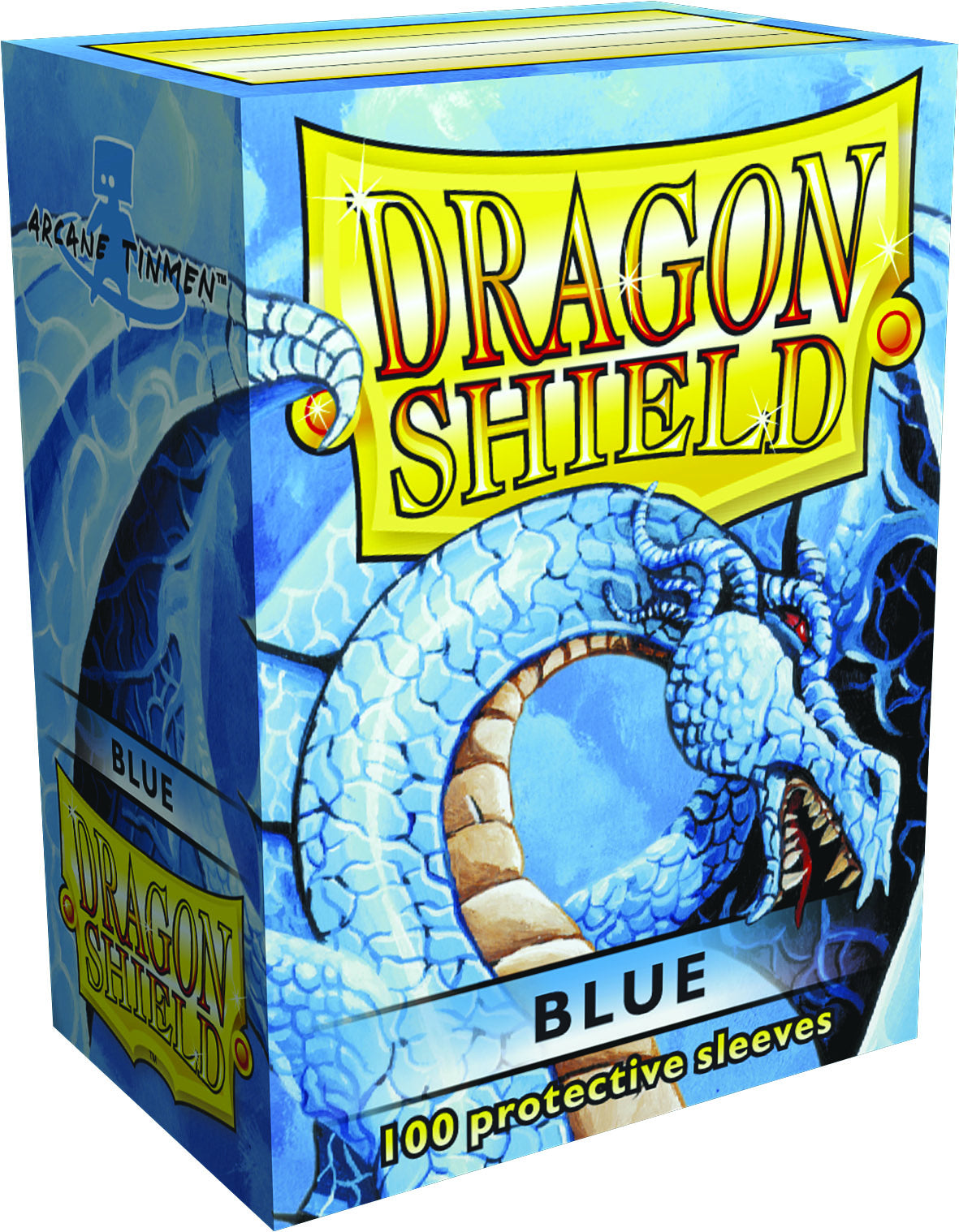 Dragon Shields: (100) Matte Blue