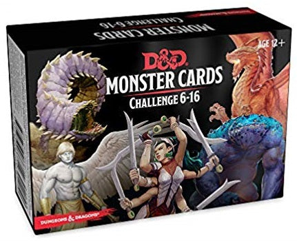 D&D Cards: Monsters Challenge 6-16
