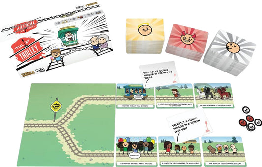 Trial By Trolley - A Party Game of Moral Dilemmas and Trolley Murder