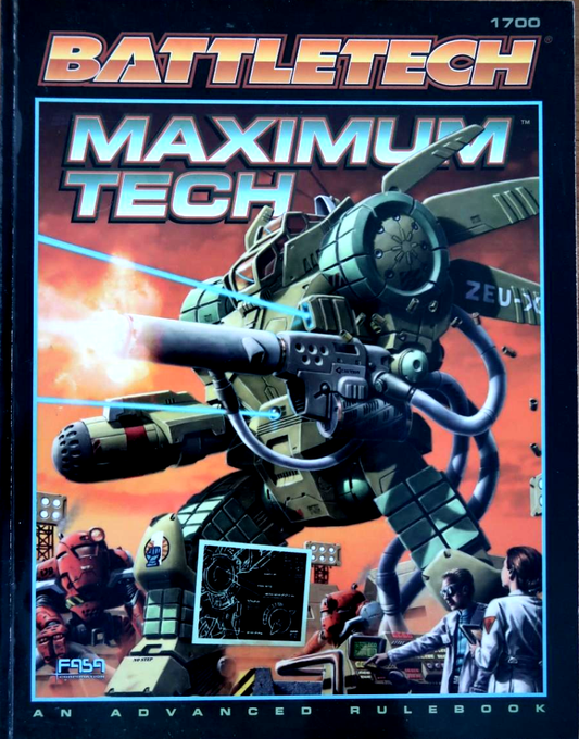 Battletech Maximum Tech Advanced Rulebook - FASA 1700 - Used